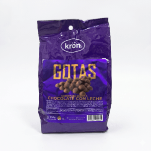 Gotas cobertura de leche 250gr kron