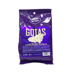 Gotas de chocolate blanco 250gr kron