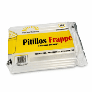 Pitillo Frape Transparente Occidente