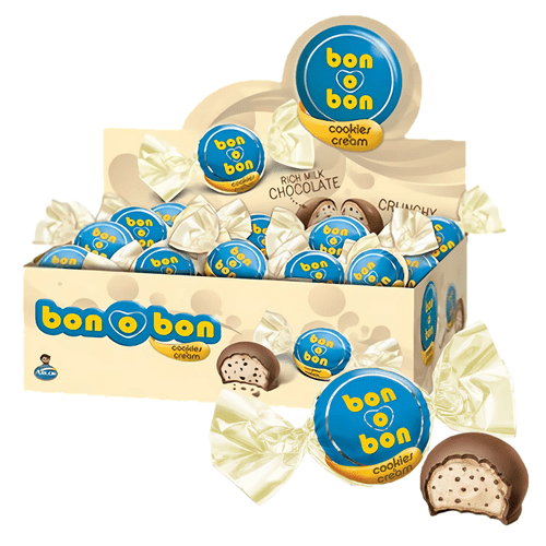 Caja 30 uni bon o bon cookies and cream 15gr
