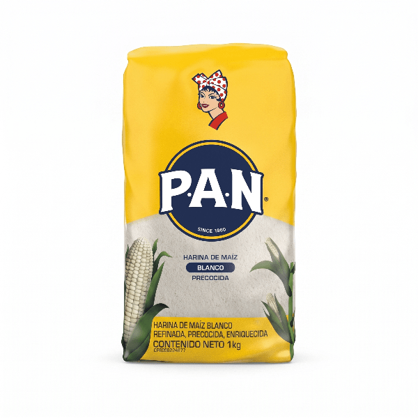 Harina de Maíz Pan Blanco 1kg
