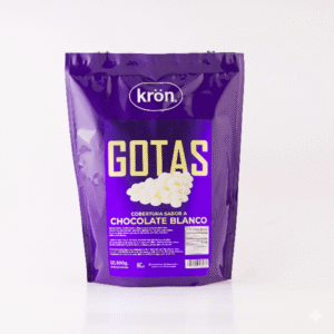 Gotas cobertura chocolate blanco Kron