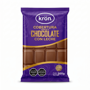 Tableta cobertura leche 500gr kron