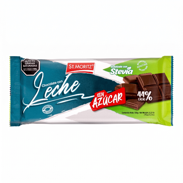 Chocolate s/a leche c/splenda 100gr st moritz