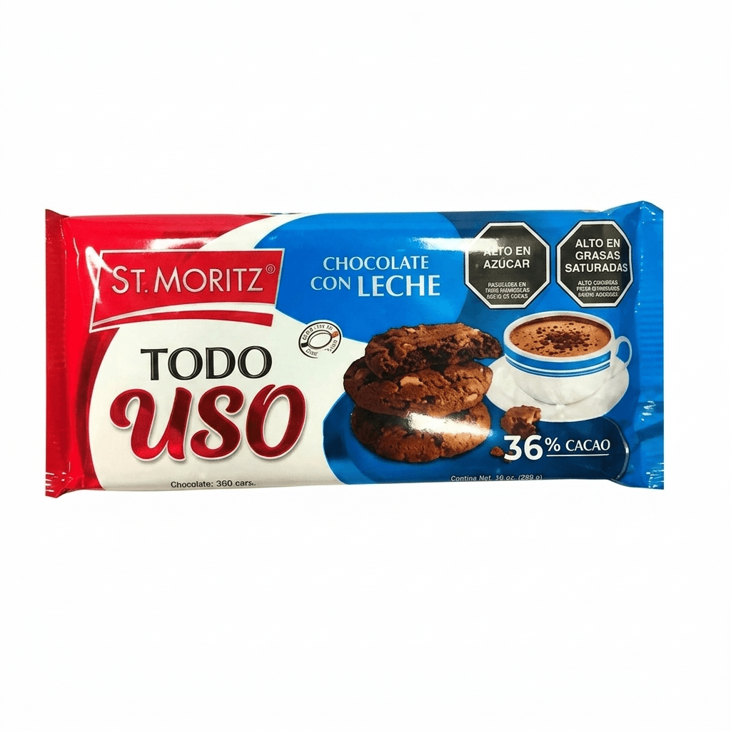 Chocolate con leche todo uso st moritz 100gr