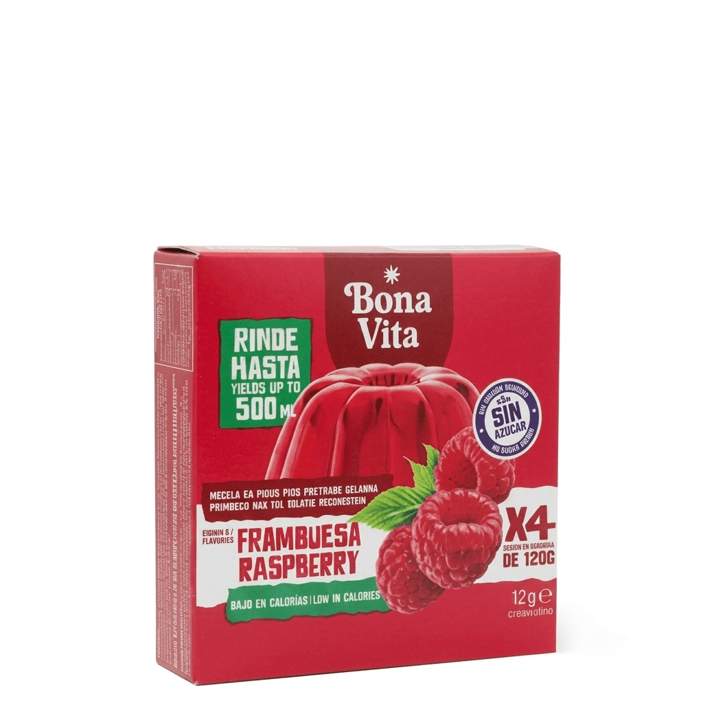 Gelatina Bonavita Sin Azucar Frambuesa