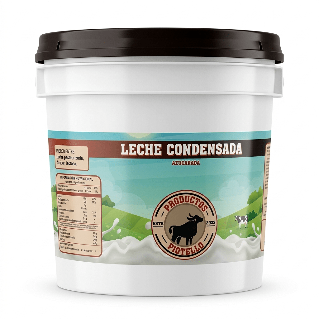 Leche condensada galon 4.5kilo piotello