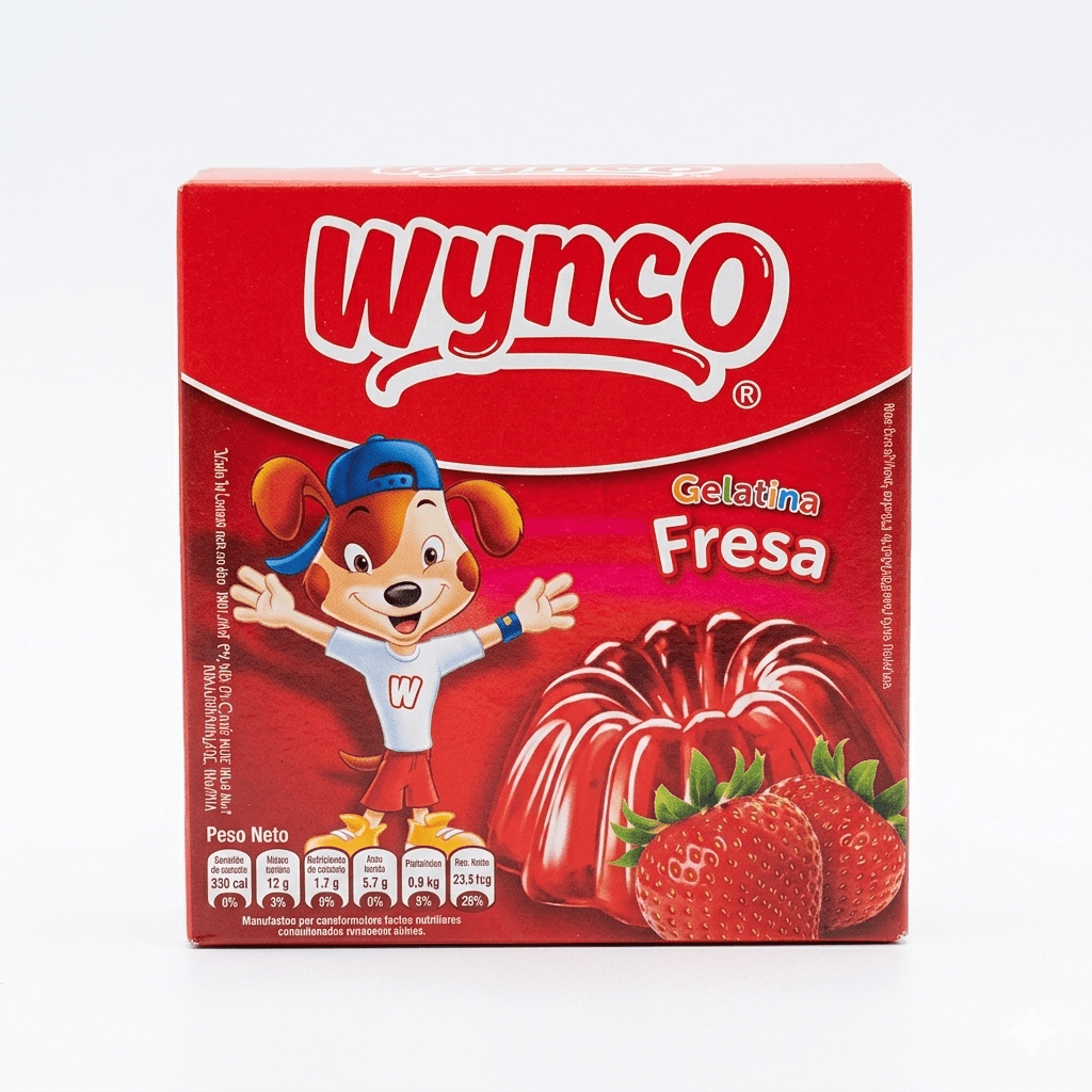 Gelatina Wynco Fresa