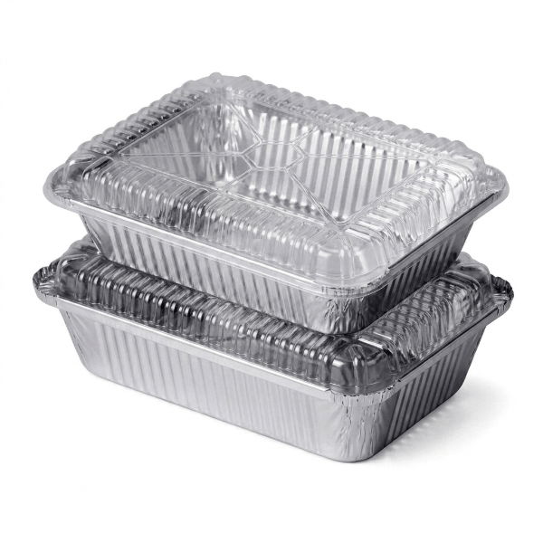 Envase De Aluminio 2200# Tapa Transparente