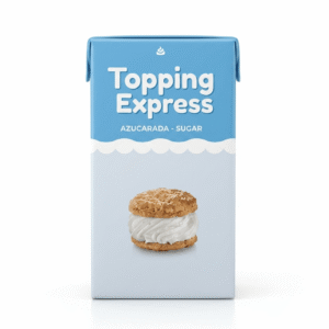 Crema chantilly azucarada topping express