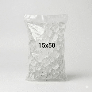 Bolsa de hielo transparente 15*50cm 100uni