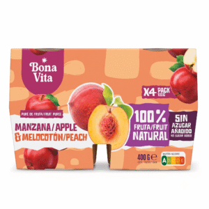 Pure De Frutas Bonavita Manzana /Melocoton 12Packs