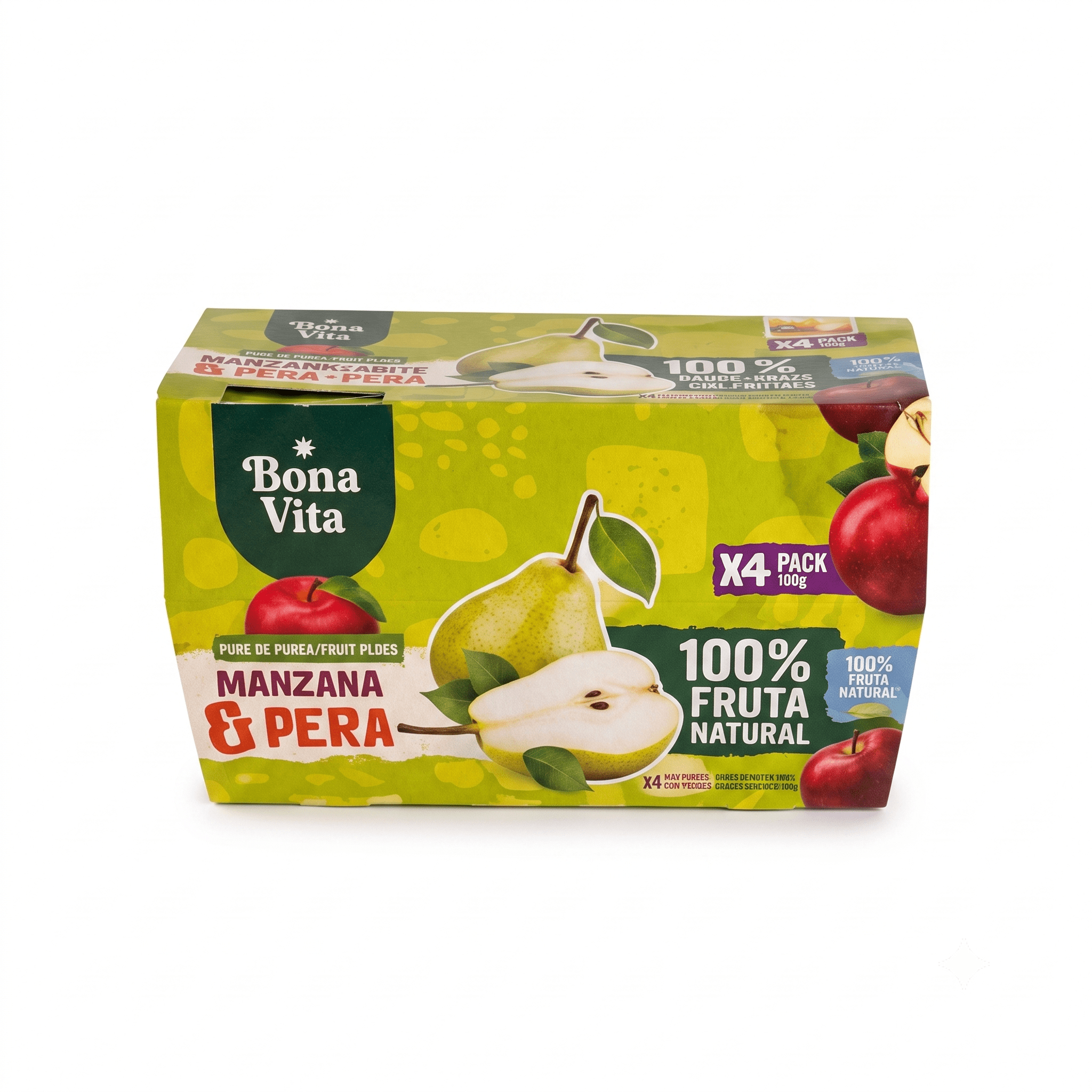 Pure De Frutas Bonavita Manzana /Pera 12Packs